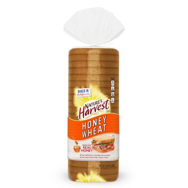 Bread Nature's Harvest Honey Wheat Bread hero