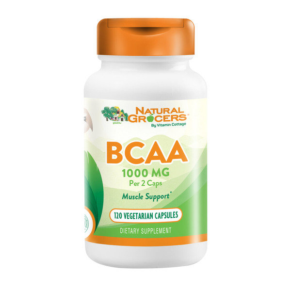 Dietary Supplements Natural Grocers 1000mg BCAA Vegetarian Capsules hero