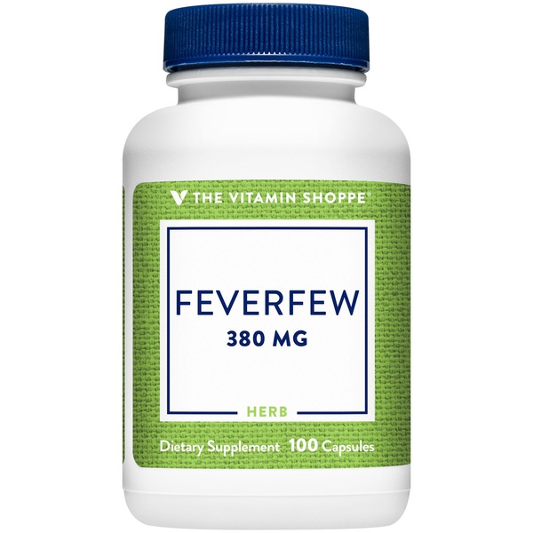 Herbs F-N The Vitamin Shoppe Feverfew - 380 MG (100 Capsules) hero