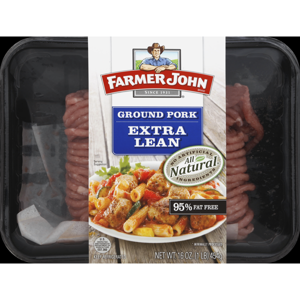 Packaged Meat Farmer John Ground Pork, Extra Lean hero