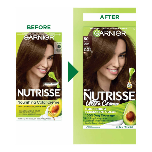 Hair Care Garnier Nourishing Hair Color Creme, 50 Medium Natural Brown (Truffle) hero