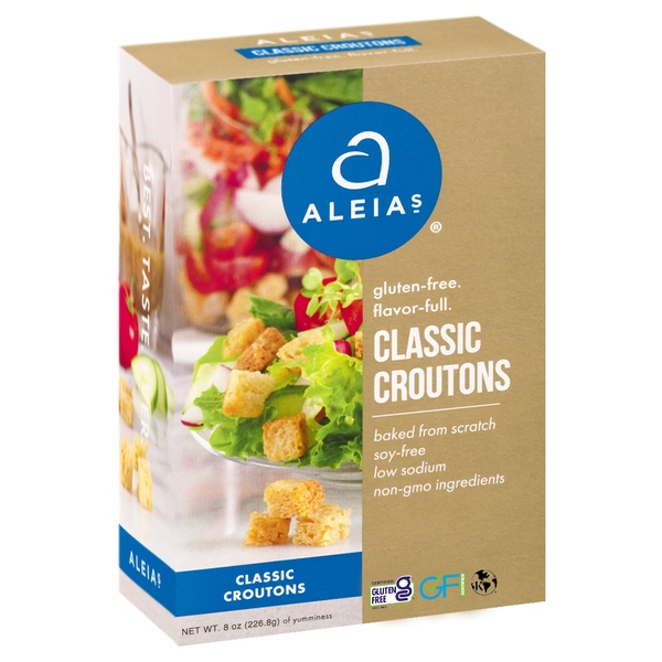 Salad Dressing & Toppings Aleia's Classic Croutons, Gluten Free hero