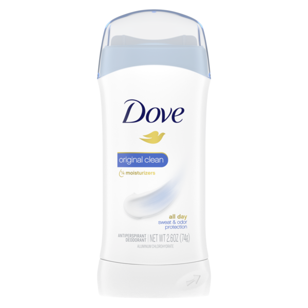 Deodorants and Cologne Dove Antiperspirant Deodorant Stick Original Clean, hero