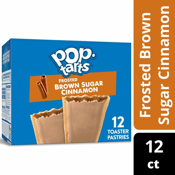 Breakfast Bars & Pastries Pop-Tarts Toaster Pastries, Breakfast Foods, Kids Snacks, Frosted Brown Sugar Cinnamon hero