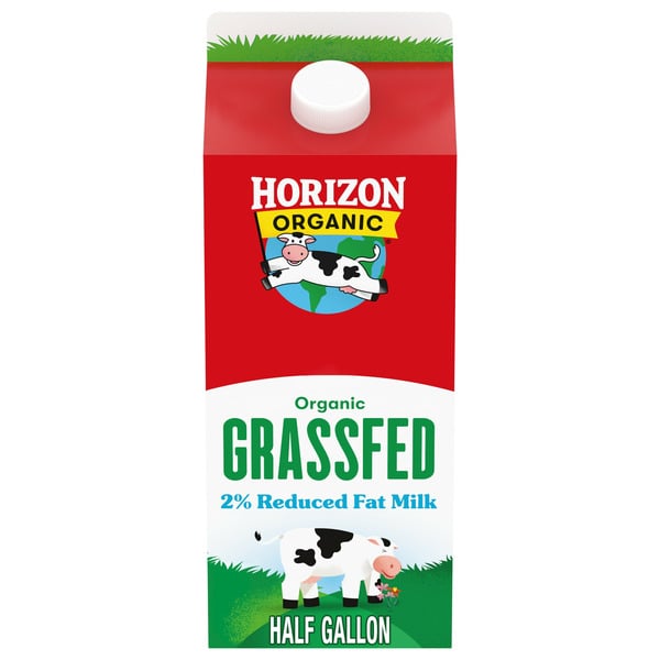 Milk Horizon Organic Grassfed Reduced Fat Milk hero