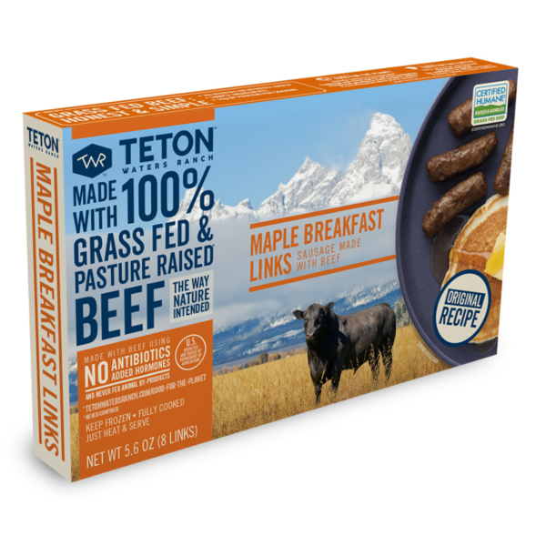 Frozen Breakfast Teton Waters Ranch Maple Breakfast Sausage Links hero