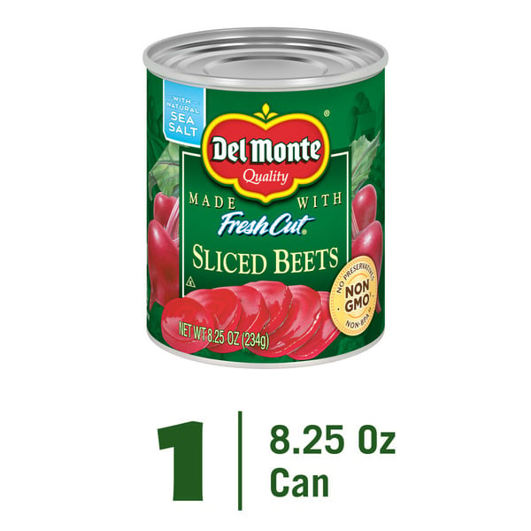 Canned & Jarred Vegetables Del Monte FRESH CUT Canned Beets Sliced, Canned Vegetables hero