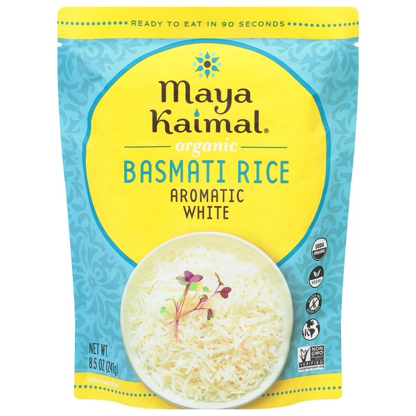 More International Foods Maya Kaimal Basmati Rice, Organic, Aromatic White hero