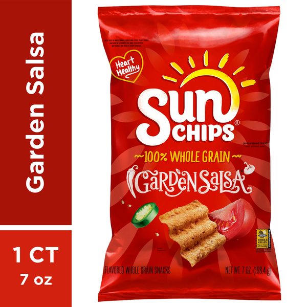 Snacks Sun Chips Flavored Whole Grain Snacks, Garden Salsa hero