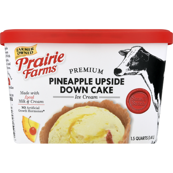 Ice Cream & Ice Prairie Farms Ice Cream, Premium, Pineapple Upside Down Cake hero