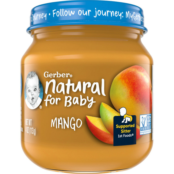 Baby Food & Formula Gerber Baby Food Mango Jar hero