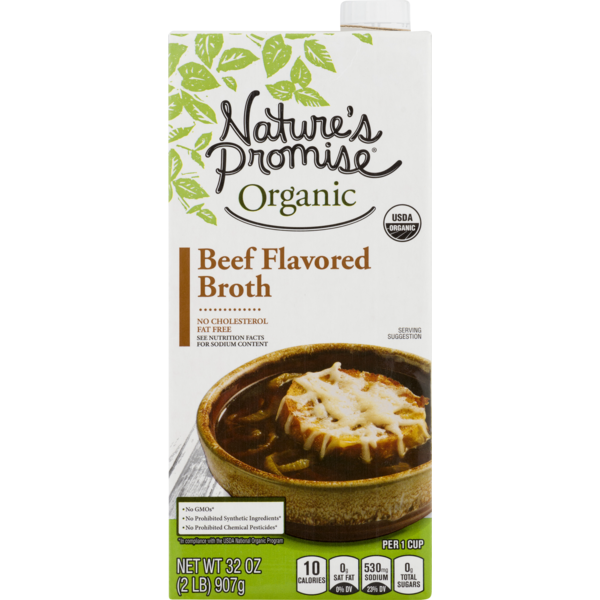 Soup, Broth & Bouillon Nature's Promise Organic Beef Flavored Broth hero