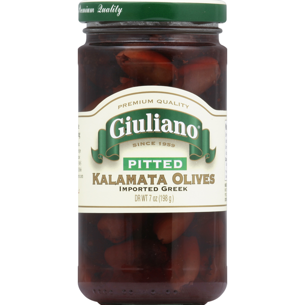 Pickled Goods & Olives Giuliano Olives, Kalamata, Pitted hero