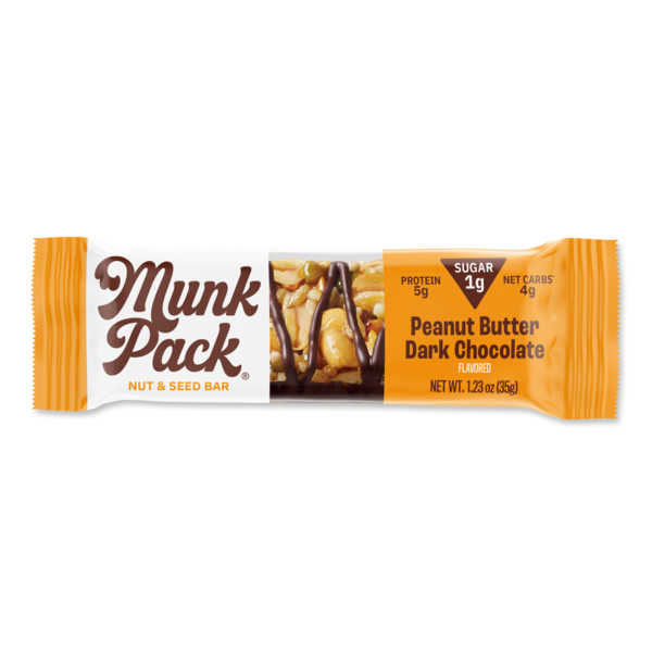 Breakfast Bars & Pastries Munk Pack Peanut Butter Dark Chocolate Nut & Seed Bar hero