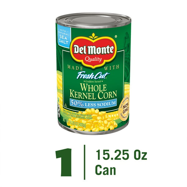 Canned/Jarred Vegetables Del Monte Kernel Corn, Whole, Fresh Cut hero