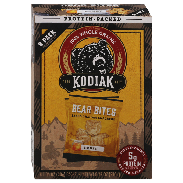 Crackers Kodiak Graham Crackers, Honey hero