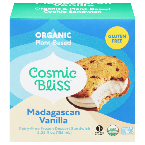 Frozen Dessert Cosmic Bliss Frozen Dessert Sandwich, Madagascan Vanilla hero