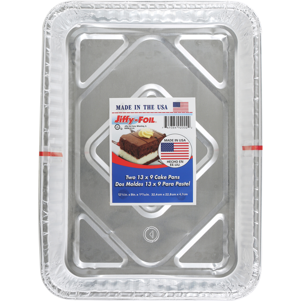 Kitchen Supplies Jiffy Foil Cake Pans, 13 x 9 Inches hero