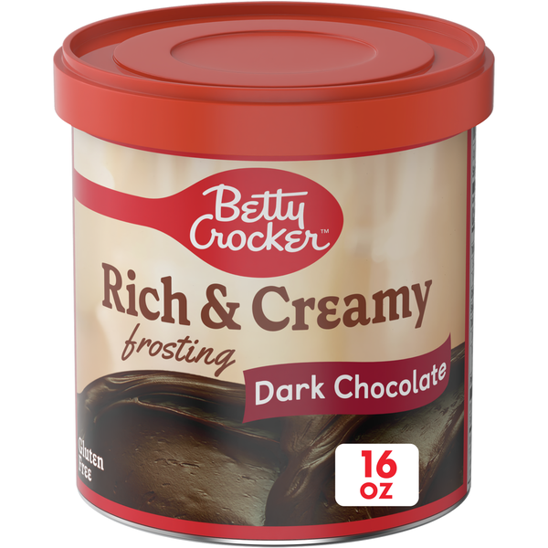 Baking Supplies & Decor Betty Crocker Rich & Creamy Gluten Free Dark Chocolate Frosting hero