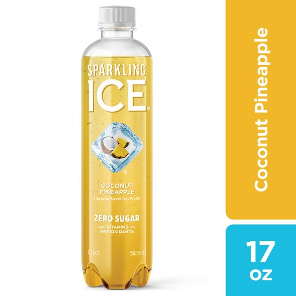 Water, Seltzer & Sparkling Water Sparkling Ice Sparkling Water, Zero Sugar, Coconut Pineapple hero