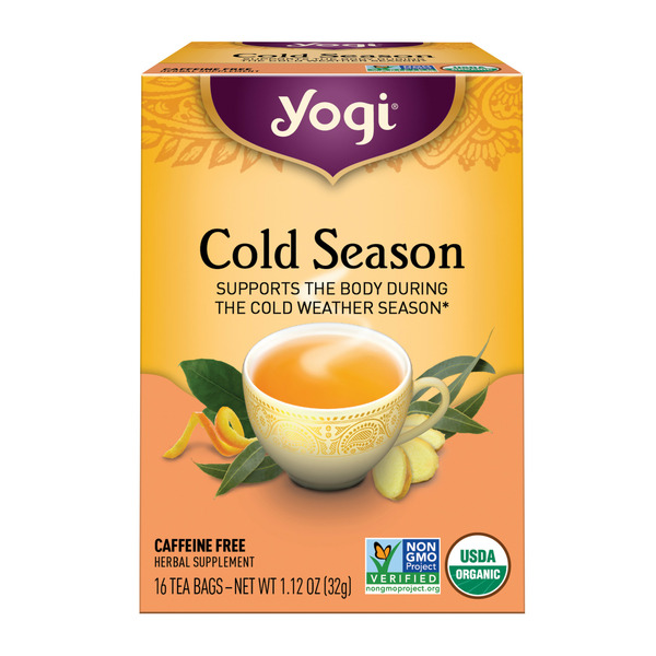 Tea (Loose, Bags and Pods) Yogi Tea Herbal Tea, Cold Season, Caffeine Free hero