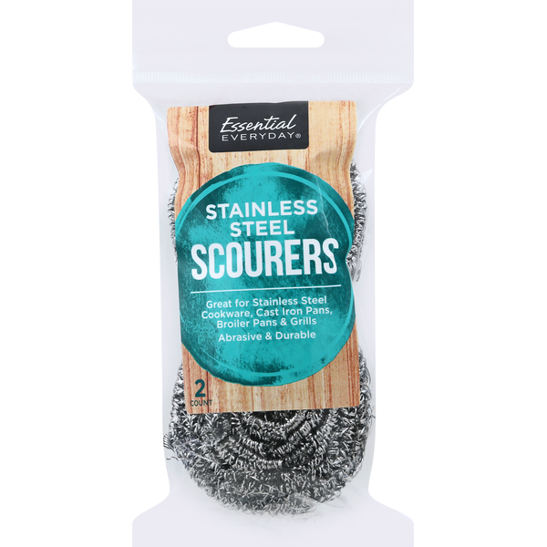 Cleaning Products Essential Everyday Scourers, Stainless Steel hero