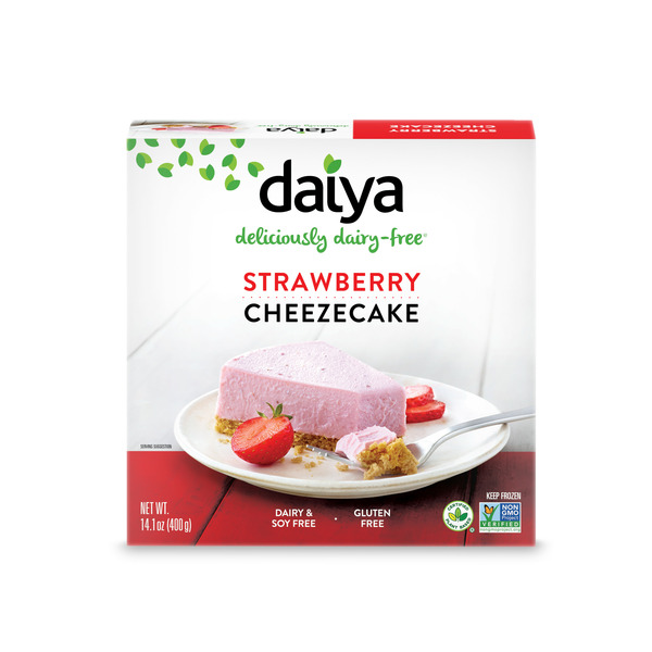 Cookies & Cakes Daiya Dairy Free Strawberry Cheesecake Dessert hero