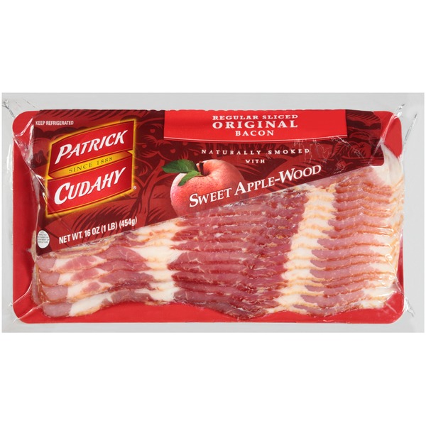 Hot Dogs, Bacon & Sausage Applegate Sliced Smoked Uncooked Bacon hero