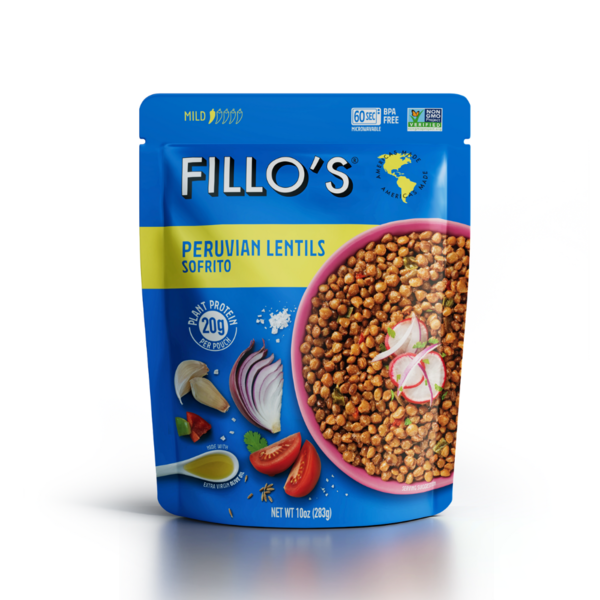 Prepared Meals Fillo's Ready To Eat Peruvian Lentils Sofrito - Gluten Free, Vegan hero