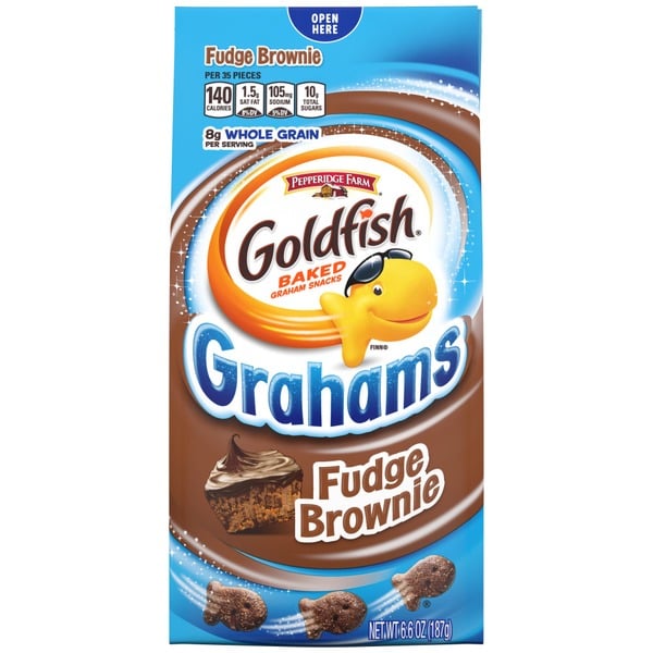 Crackers Pepperidge Farm®  Goldfish® Grahams Fudge Brownie Grahams hero