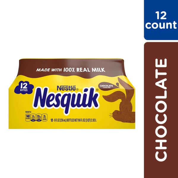 Milk Nestlé NESQUIK Chocolate Lowfat Milk Ready to Drink hero