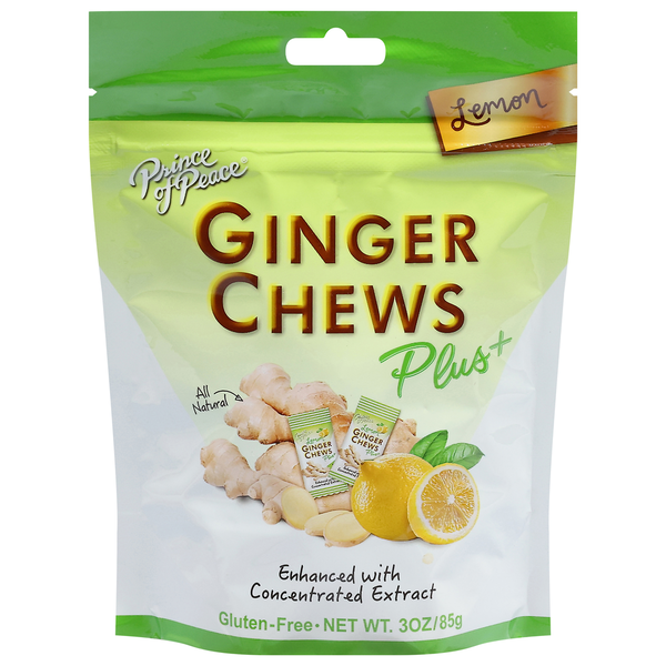 Candy & Chocolate Prince of Peace Ginger Chews, Lemon, Gluten-Free hero