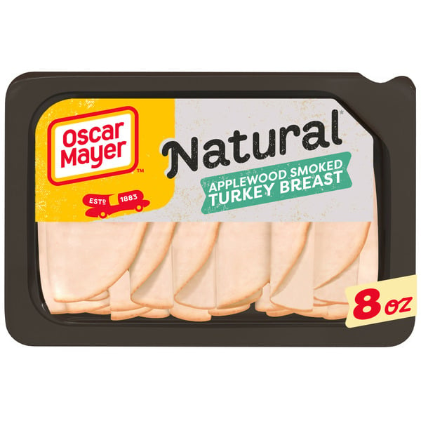 Lunch Meat Oscar Mayer Natural Applewood Smoked Turkey Breast Deli Sliced Deli Sandwich Lunch Meat hero