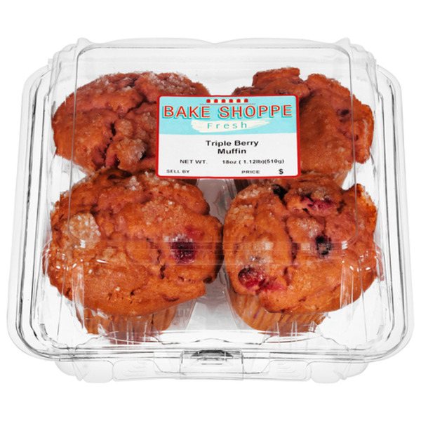 Bakery Desserts Bake Shoppe Muffin, Triple Berry hero