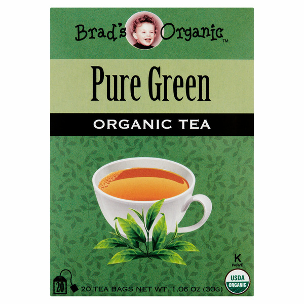 Tea Brad's Organic Pure Green Organic Tea Bags hero