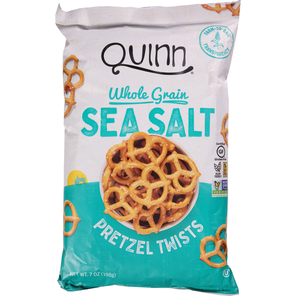 Chips & Pretzels Quinn Snacks Pretzel Twists, Whole Grain, Sea Salt hero