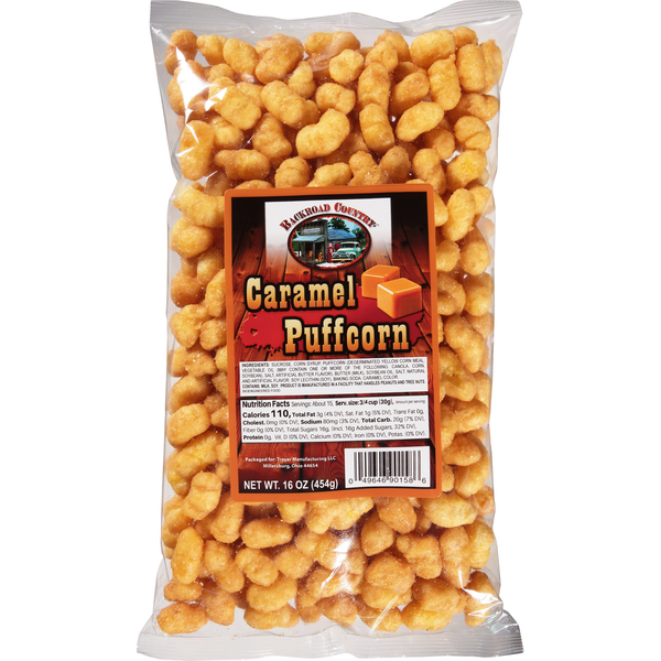 Popcorn & Jerky Backroad Country Puffcorn, Caramel hero