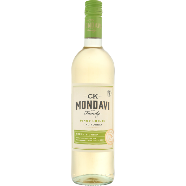 White Wines CK Mondavi and Family Pinot Grigio, California hero