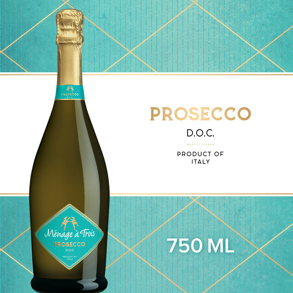 Rosés Ménage à Trois Prosecco Sparkling White Wine hero