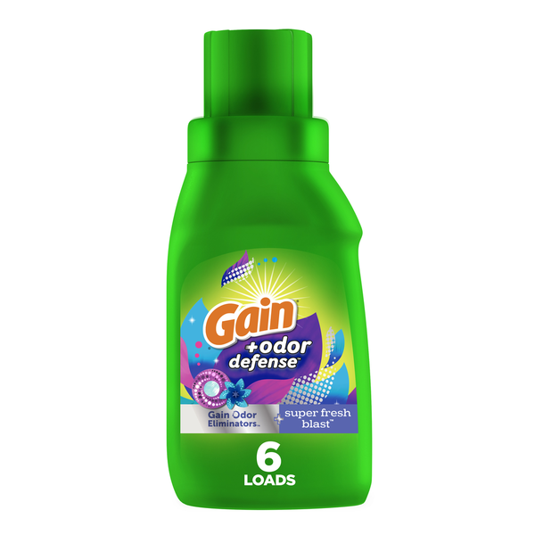 Laundry Care Gain Odor Defense Laundry Detergent, Super Fresh Blast hero