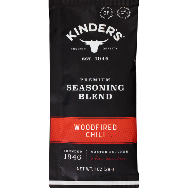 Spices & Seasonings Kinder's Seasoning Blend, Woodfired Chili, Premium hero