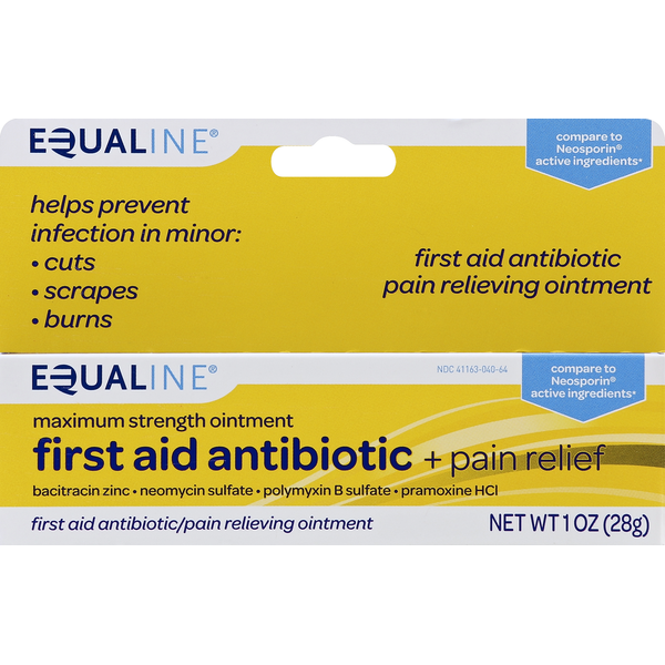 First Aid Equaline First Aid Antibiotic + Pain Relief, Maximum Strength Ointment hero