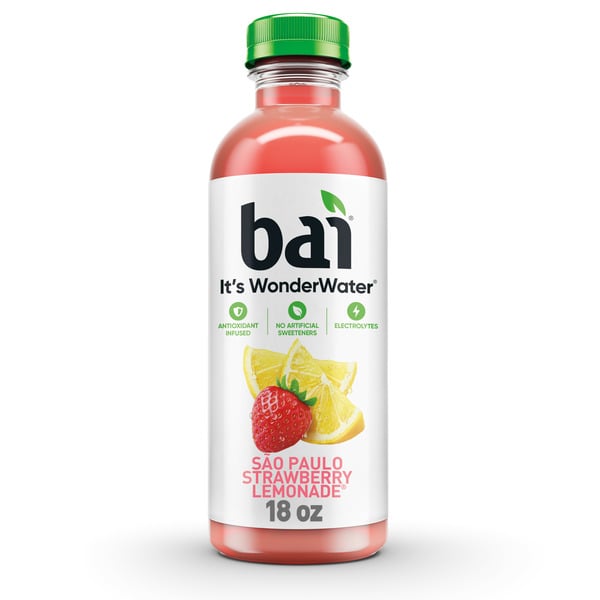 Water, Seltzer & Sparkling Water Bai Sao Paulo Strawberry Lemonade, Antioxidant Infused Beverage hero