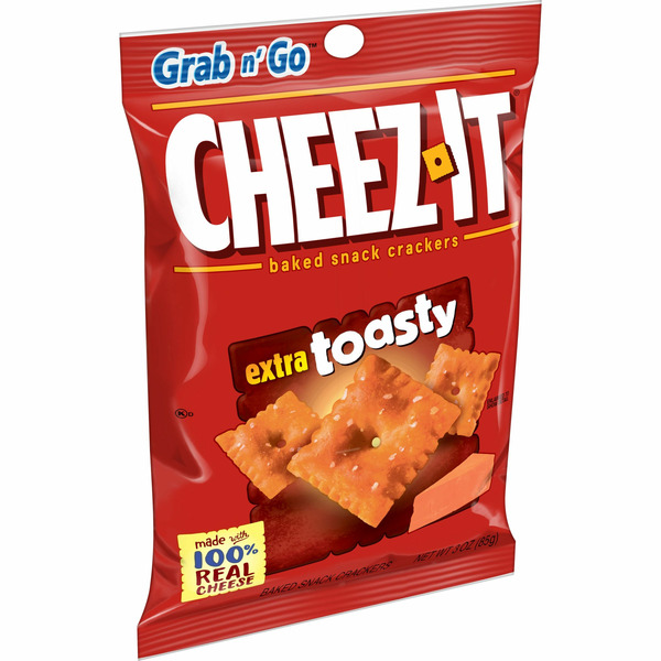 Snacks Cheez-It Cheese Crackers, Baked Snack Crackers, Extra Toasty hero