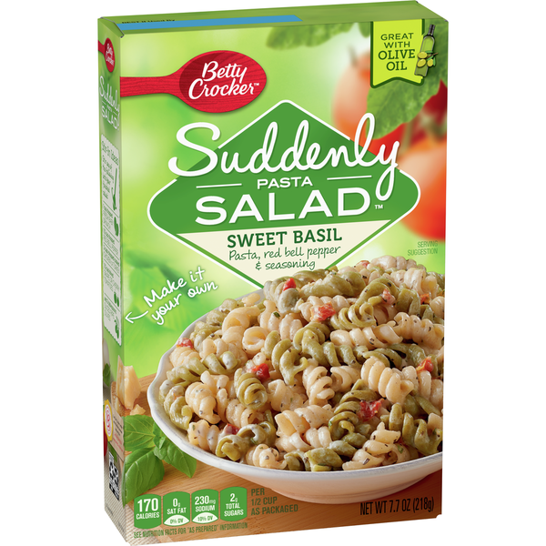 Instant Foods Betty Crocker Suddenly Salad Sweet Basil Pasta Salad Mix hero