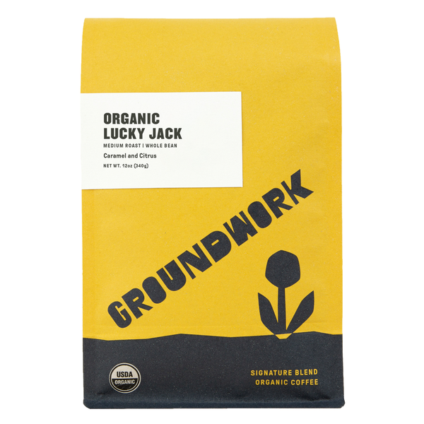 Coffee Groundwork Organic Lucky Jack, Medium Roast, Whole Bean hero