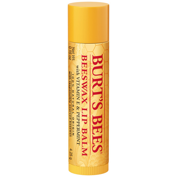 First Aid Burt's Bees 100% Natural Origin Moisturizing Lip Balm, Original Beeswax hero