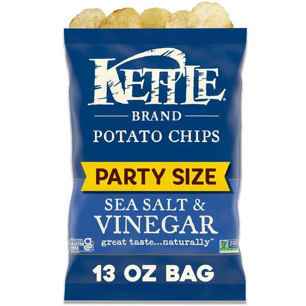 Chips & Pretzels Kettle Brand Sea Salt & Vinegar Kettle Potato Chips hero