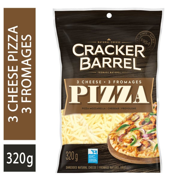 Packaged Cheese Cracker Barrel 3 Cheese Pizza Shredded Cheese hero