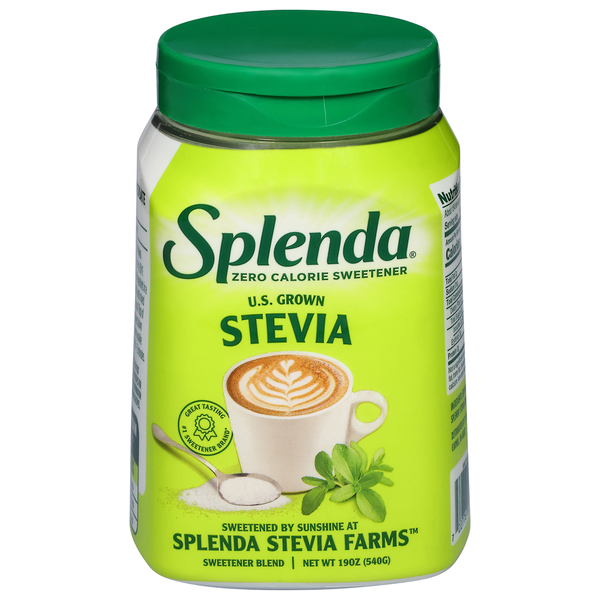 Sugars & Sugar Substitutes Splenda Sweetener, Zero Calorie, Stevia hero